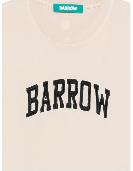 Tricou BARROW, logo T-shirt, Beige - S6BWUATH014092