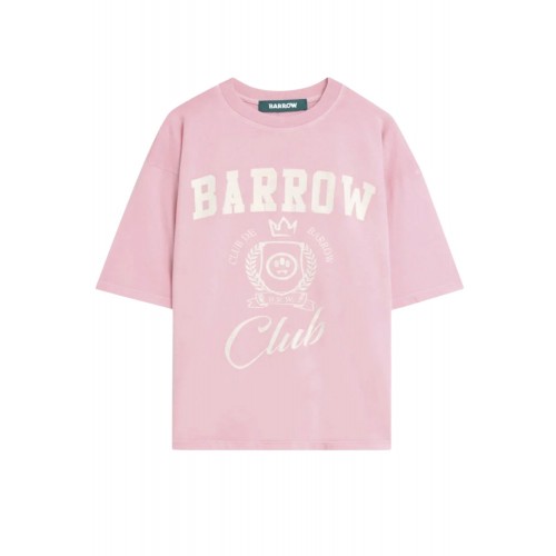 Tricou BARROW,  Pink Jersey T-shirt With Print