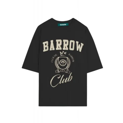 Tricou BARROW,  Black Jersey T-shirt With Print