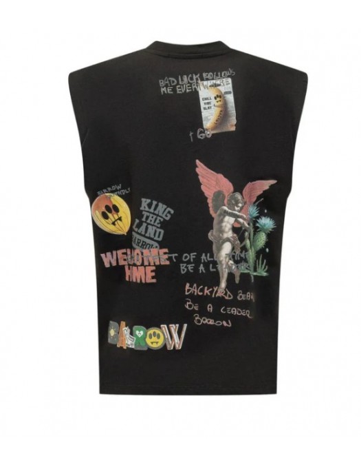 Maieu BARROW, Graphic Jersey Sleeveless T-Shirt - S6BWUATH033110