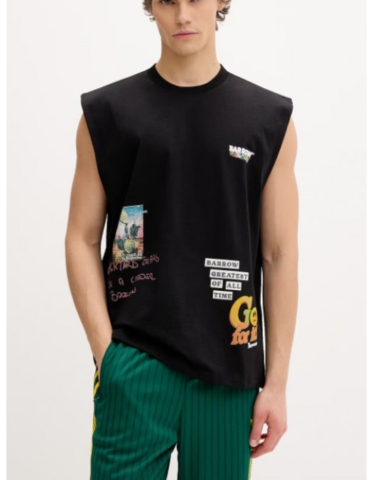 Maieu BARROW, Graphic Jersey Sleeveless T-Shirt - S6BWUATH033110