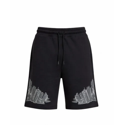 Bermude MARCELO BURLON, COUNTY OF MILAN, GEOMETRIC WINGS, Black