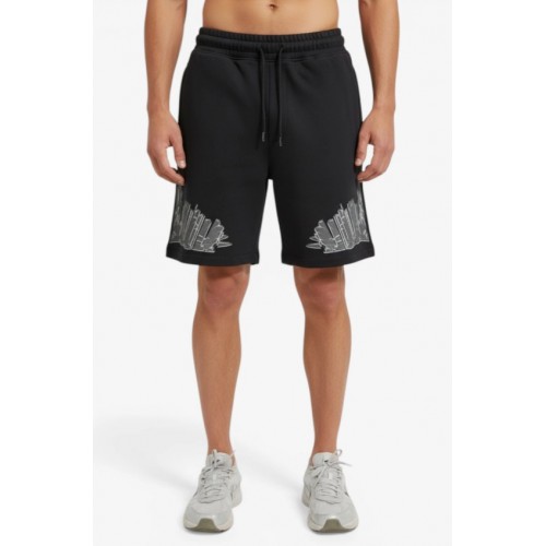 Bermude MARCELO BURLON, COUNTY OF MILAN, GEOMETRIC WINGS, Black