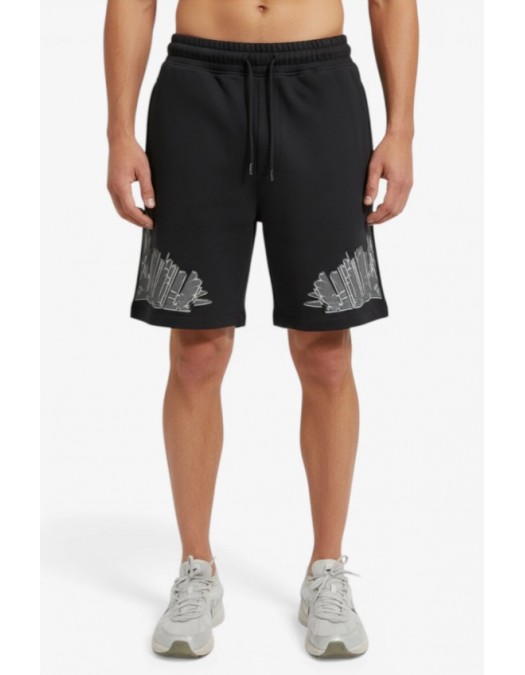 Bermude MARCELO BURLON, COUNTY OF MILAN, GEOMETRIC WINGS, Black - S6CMMABE018110