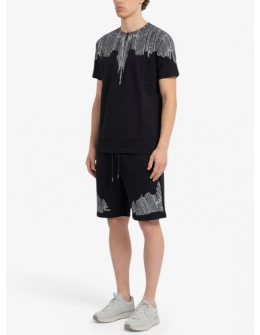 Bermude MARCELO BURLON, COUNTY OF MILAN, GEOMETRIC WINGS, Black - S6CMMABE018110