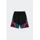 Pantaloni Scurti Marcelo Burlon, FEATHERS Insert, Negru - S6CMMABE027110