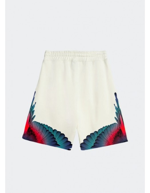Bermude MARCELO BURLON, Bermuda Shorts With Wing Print - S6CMMABE027412