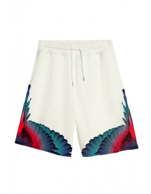 Bermude MARCELO BURLON, Bermuda Shorts With Wing Print - S6CMMABE027412