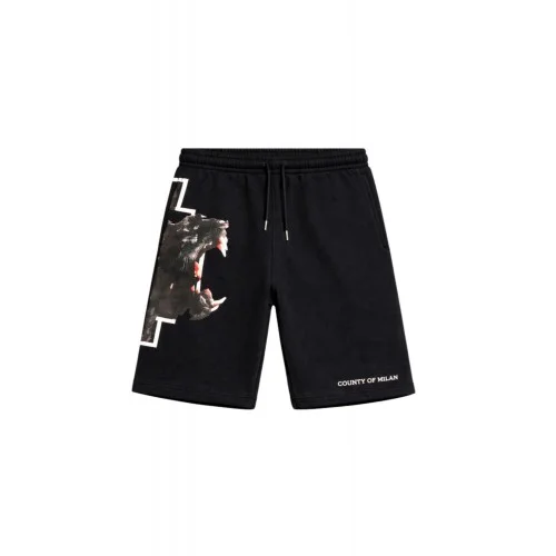 BERMUDE Marcelo Burlon, Panther Print, Negru