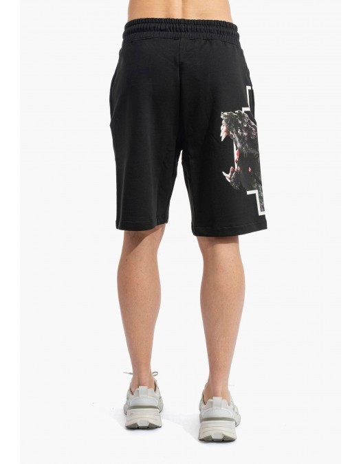 BERMUDE Marcelo Burlon, Panther Print, Negru - S6CMMABE045110