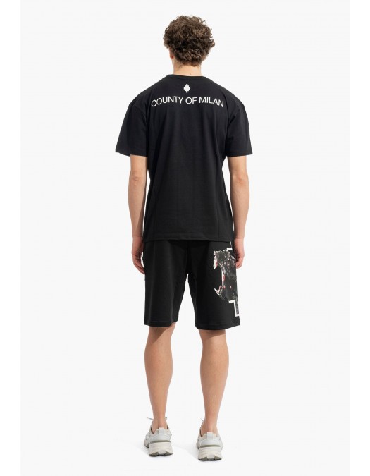 BERMUDE Marcelo Burlon, Panther Print, Negru - S6CMMABE045110