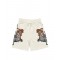 Pantaloni scurti MARCELO BURLON, tiger print bermuda, Alb