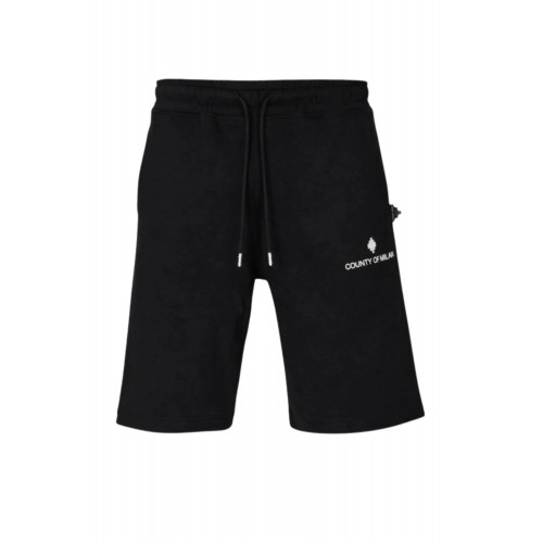 Bermude MARCELO BURLON, Men's Black Long Shorts