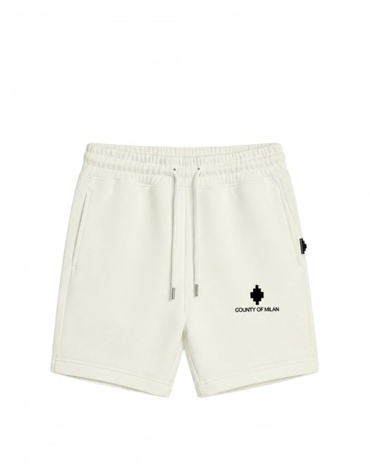 Pantaloni scurti MARCELO BURLON, County of Milan bermuda, Alb - S6CMMABE092412