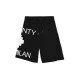 Pantaloni Scurti Marcelo Burlon, White logo Insert, Negru - S6CMMABE097110