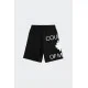 Pantaloni Scurti Marcelo Burlon, White logo Insert, Negru - S6CMMABE097110