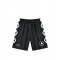 Pantaloni scurti MARCELO BURLON, logo print bermuda, Negru
