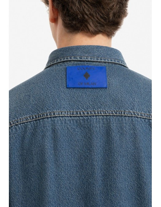 Jacheta MARCELO BURLON, Blue Denin - S6CMMASI080126