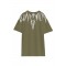 Tricou MARCELO BURLON, "Graffiti-effect" County Of Milan, Military Green
