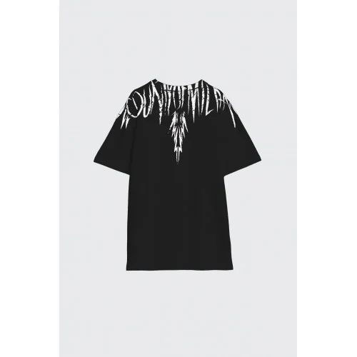 Tricou MARCELO BURLON, "Graffiti-effect" County Of Milan, Black