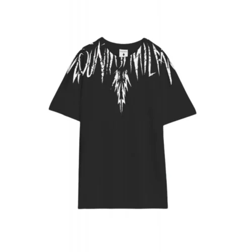 Tricou MARCELO BURLON, "Graffiti-effect" County Of Milan, Black