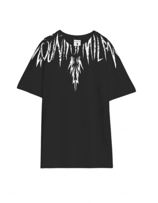 Tricou MARCELO BURLON, "Graffiti-effect" County Of Milan, Black - S6CMMATH003110