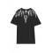 Tricou MARCELO BURLON, "Graffiti-effect" County Of Milan, Black