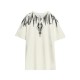 Tricou MARCELO BURLON, "Graffiti-effect" County Of Milan, Alb - S6CMMATH003412