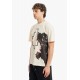 Tricou MARCELO BURLON, Panther Print, Alb - S6CMMATH043412