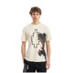Tricou MARCELO BURLON, Panther Print, Alb - S6CMMATH043412