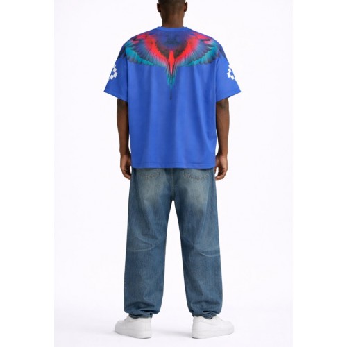 Tricou MARCELO BURLO, Soccer-inspired triacetate technical fabric T-shirt
