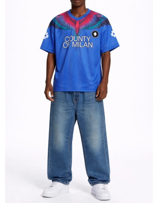 Tricou MARCELO BURLO, Soccer-inspired triacetate technical fabric T-shirt - S6CMMATH086061