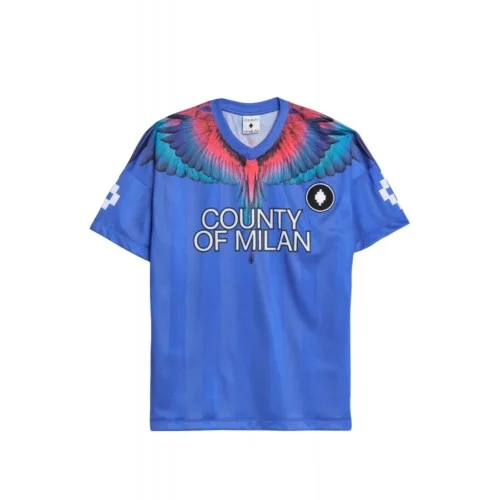 Tricou MARCELO BURLO, Soccer-inspired triacetate technical fabric T-shirt