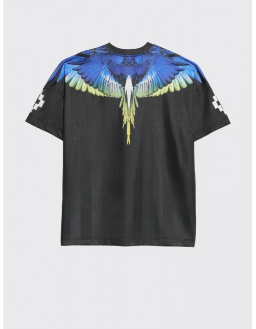 Tricou MARCELO BURLON, Soccer-inspired triacetate technical fabric T-shirt - S6CMMATH086110