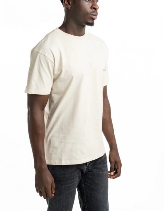 Tricou MARCELO BURLON, County Of Milan Men's T Shirt Coconut - S6CMMATH095412