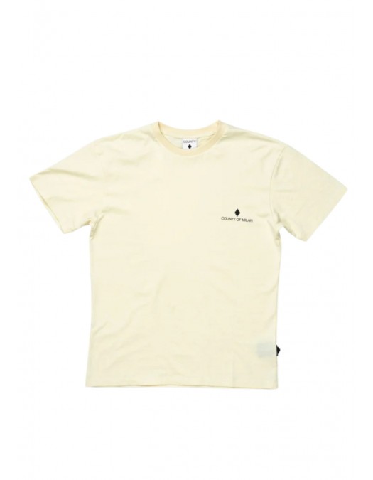 Tricou MARCELO BURLON, County Of Milan Men's T Shirt Coconut - S6CMMATH095412