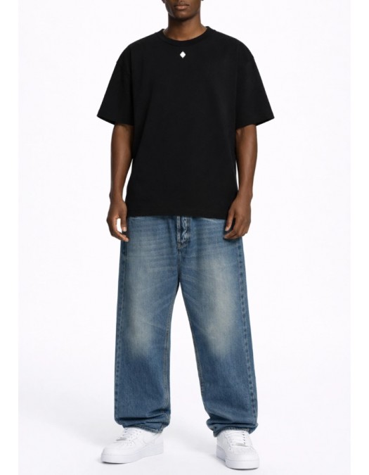 Tricou MARCELO BURLON, with logo print on the front and County of Milan, Black - S6CMMATH096110