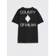 Tricou MARCELO BURLON, with logo print on the front and County of Milan, Black - S6CMMATH096110