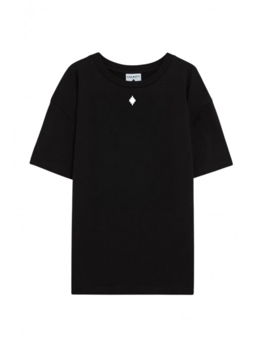 Tricou MARCELO BURLON, with logo print on the front and County of Milan, Black - S6CMMATH096110