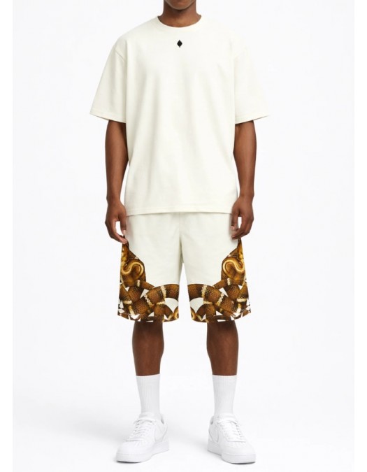 Tricou MARCELO BURLON,  with logo print on the front and County of Milan - S6CMMATH096412