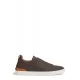 Sneakers Zegna, Low Top, Triple Stitch,  Wool, Dark Brown - S7006ZLHUTESCF