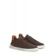 Sneakers Zegna, Low Top, Triple Stitch,  Wool, Dark Brown - S7006ZLHUTESCF