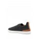 Sneakers Zegna, Low Top, Triple Stitch, Caramel Brown Details, Dark Blue - S7006ZLHUTESCF