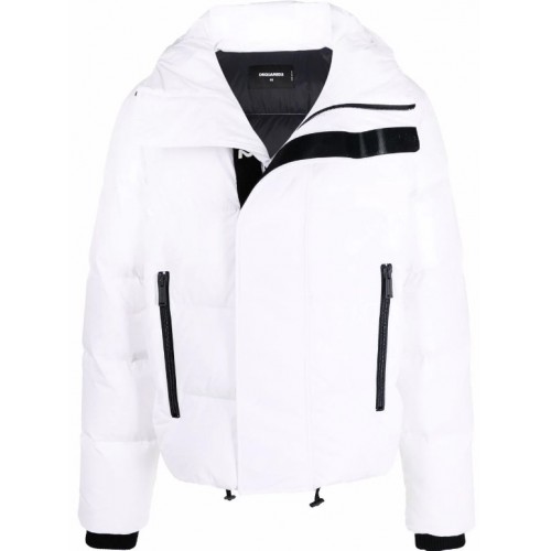 Geaca DSQUARED2, Banda Logo, Alba Geaca DSQUARED2, Banda Logo, Alba