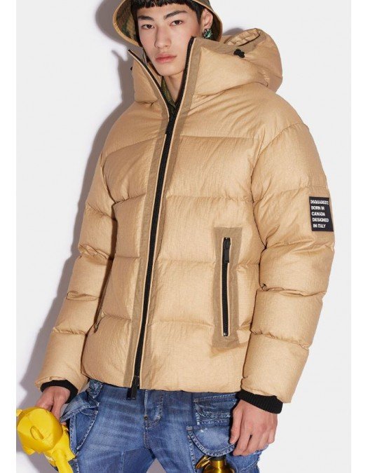 Geaca DSQUARED2, Balaclava Puffer, Beige - S71AN0392S60519127