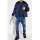 Geaca Dsquared2, NAVY BLUE Down jacket with fur collar - S71AN0642S53817487