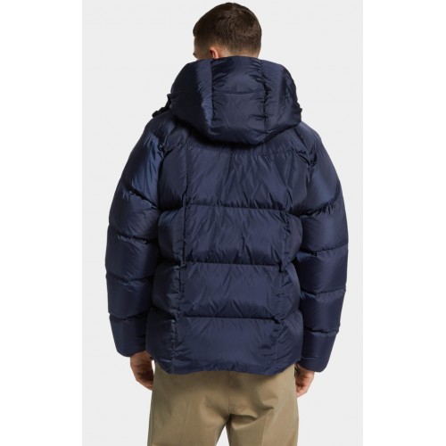 Geaca Dsquared2, Gluga Oversized, Fermoare argintii, Bleumarin Geaca Dsquared2, Gluga Oversized, Fermoare argintii, Bleumarin