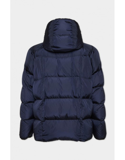 Geaca Dsquared2, Gluga Oversized, Fermoare argintii, Bleumarin - S71AN0643S53817487