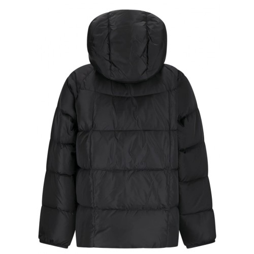 Geaca Dsquared2, Gluga Oversized, Fermoare argintii, Negru Geaca Dsquared2, Gluga Oversized, Fermoare argintii, Negru