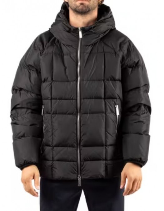 Geaca Dsquared2, Gluga Oversized, Fermoare argintii, Negru - S71AN0643S53817900